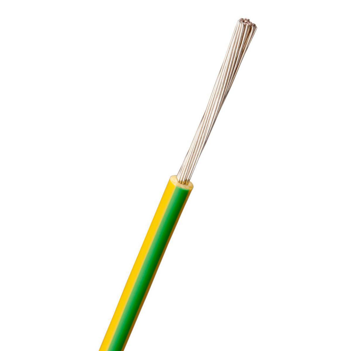 Connecting cable RQ FT (H07Z1-K FT) 450/750V 1.5-2.5mm² Dca, Nexans - RQ FT 1.5 450/750V YELLOW/GREY R100