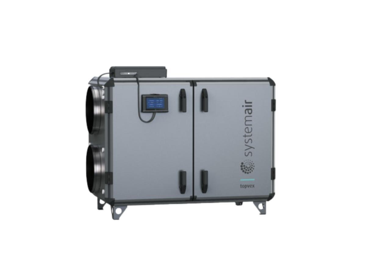Värmeåtervinningsaggregat Topvex SR25, Vatten, Systemair - AGGREGAT TOPVEX SR25-R-HWH SIDA VATTEN/HÖ SYSTEMAIR