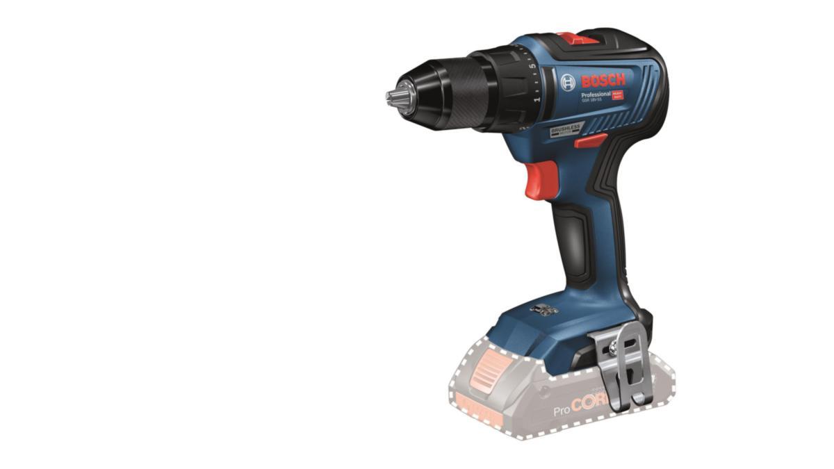 Borrskruvdragare Bosch GSR 18V-55 SOLO - SKRUVDRAGARE BOSCH GSR 18V-55 SOLO KARTONG 28-55 NM 1.0 KG
