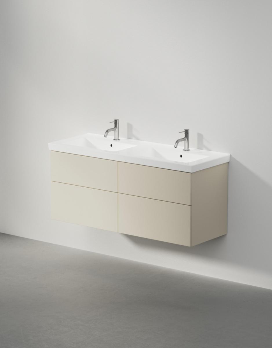 Tvättställsskåp VISKAN Solid 120, INR - INR KOMMOD VISKAN SOLID 120 D LIGHT SAND, 4 LÅDOR