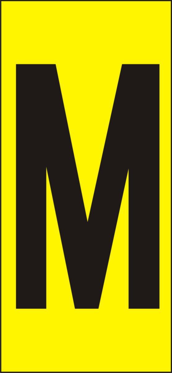 Märksystem H50, Gula med svarta bokstäver - SKYLT H50 M