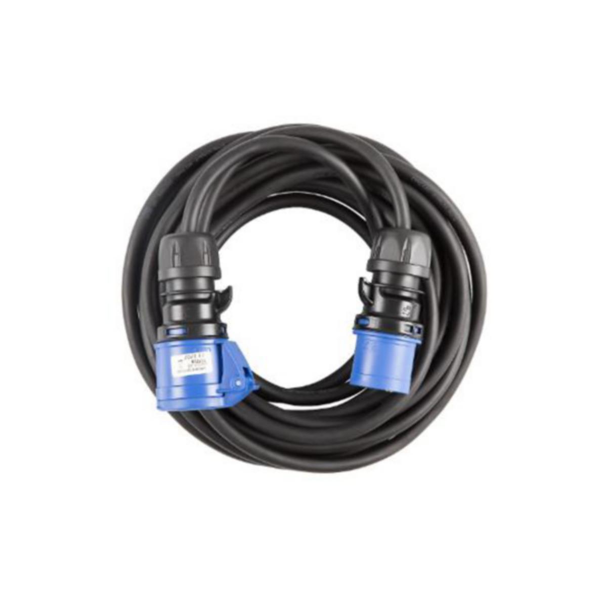 Adaptador de cable CEE IP44 1,5m negro H07RN-F 3G1,5 Enchufe CEE 400V/16A