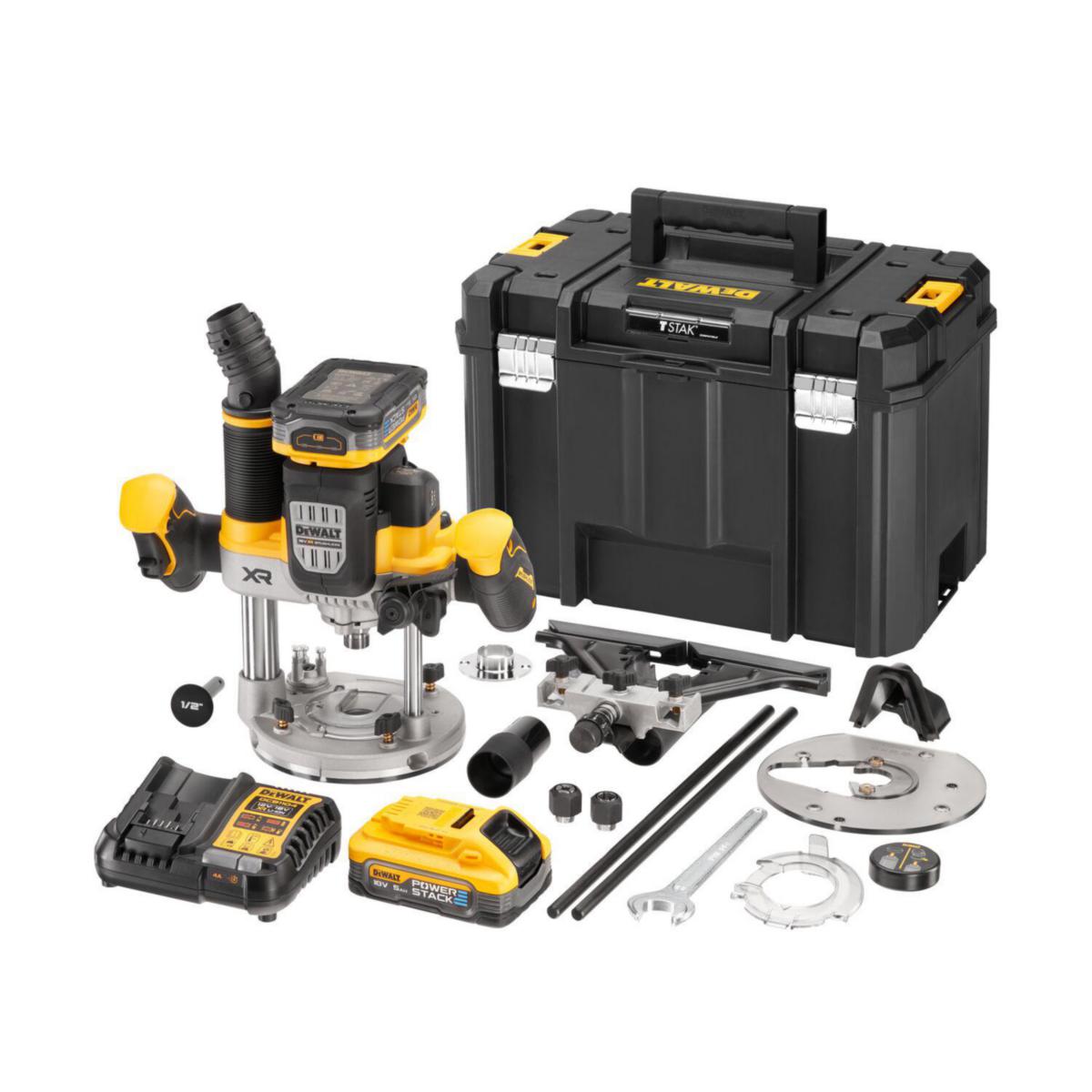 Handöverfräs DEWALT DCW620H2-QW - HANDÖVERFRÄS DEWALT DCW620H2-QW 18V 12/8MM 2X5 PS