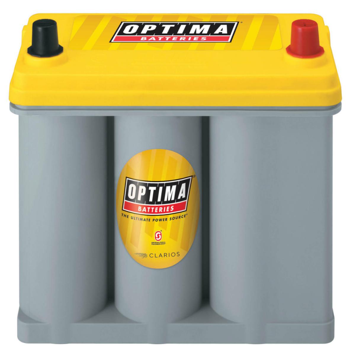 Start-/förbrukningsbatteri Optima AGM gul - START/FÖRBR.BATTERI 12V 38AH OPTIMA AGM GUL R 2,7 873-176