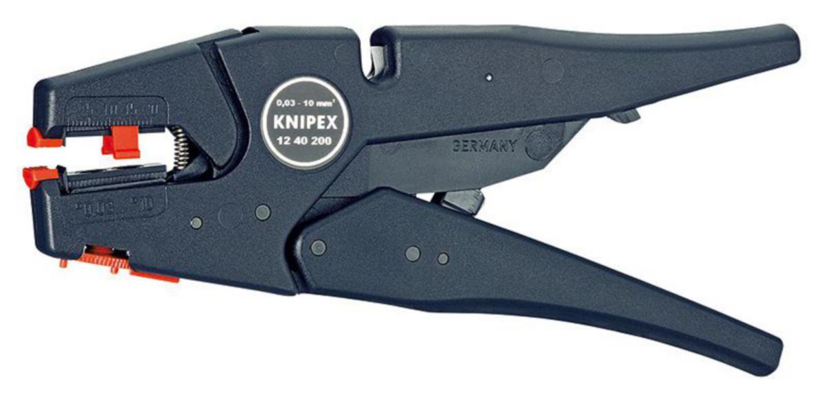 Avmantlingstång Knipex 1240 - AVMANTLINGSTÅNG KNIPEX 1240-200MM F TRÅD 0,08-10