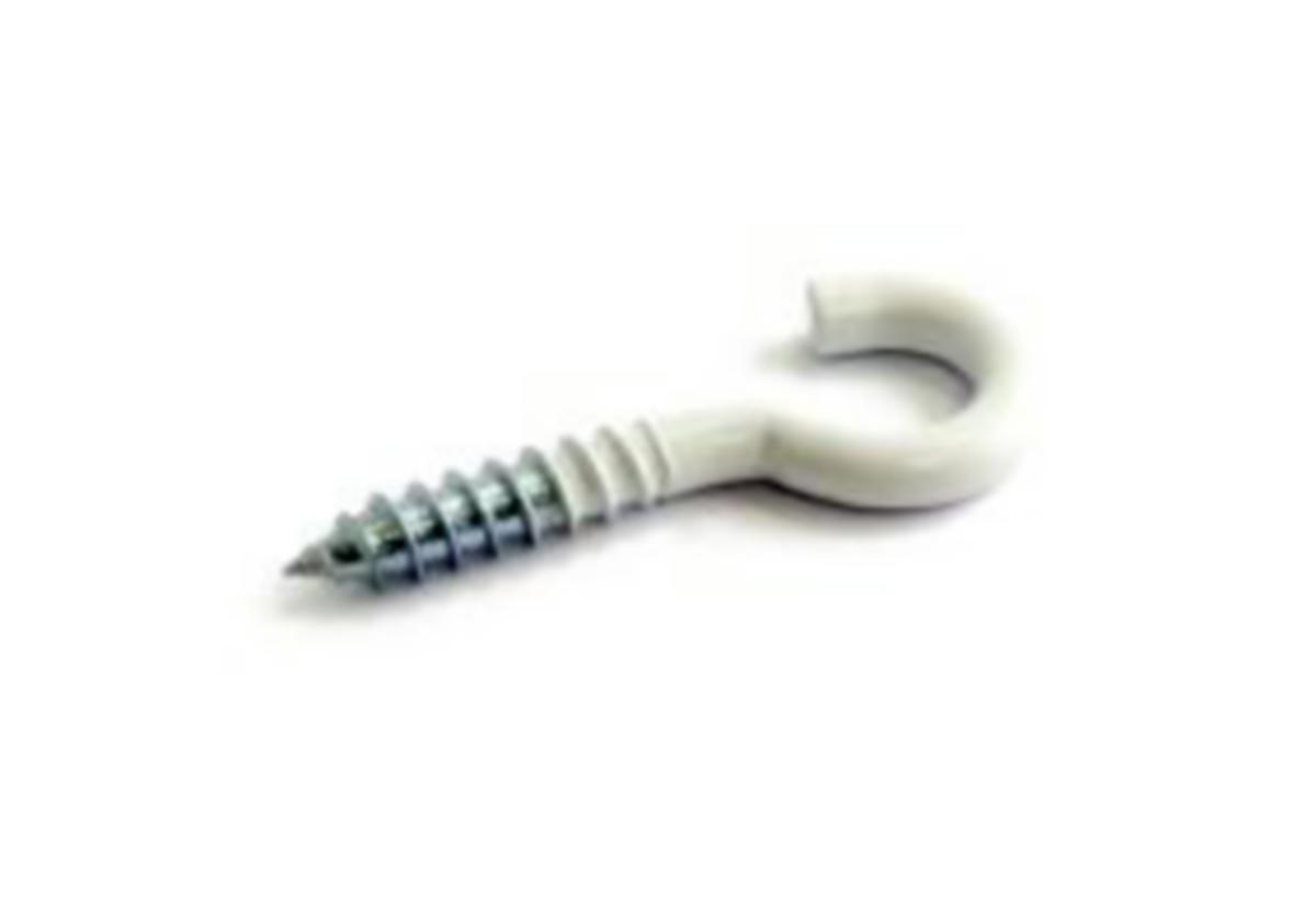 Lamp hook no. 23 white - LAMP HOOK 23 65MM WHITE SB