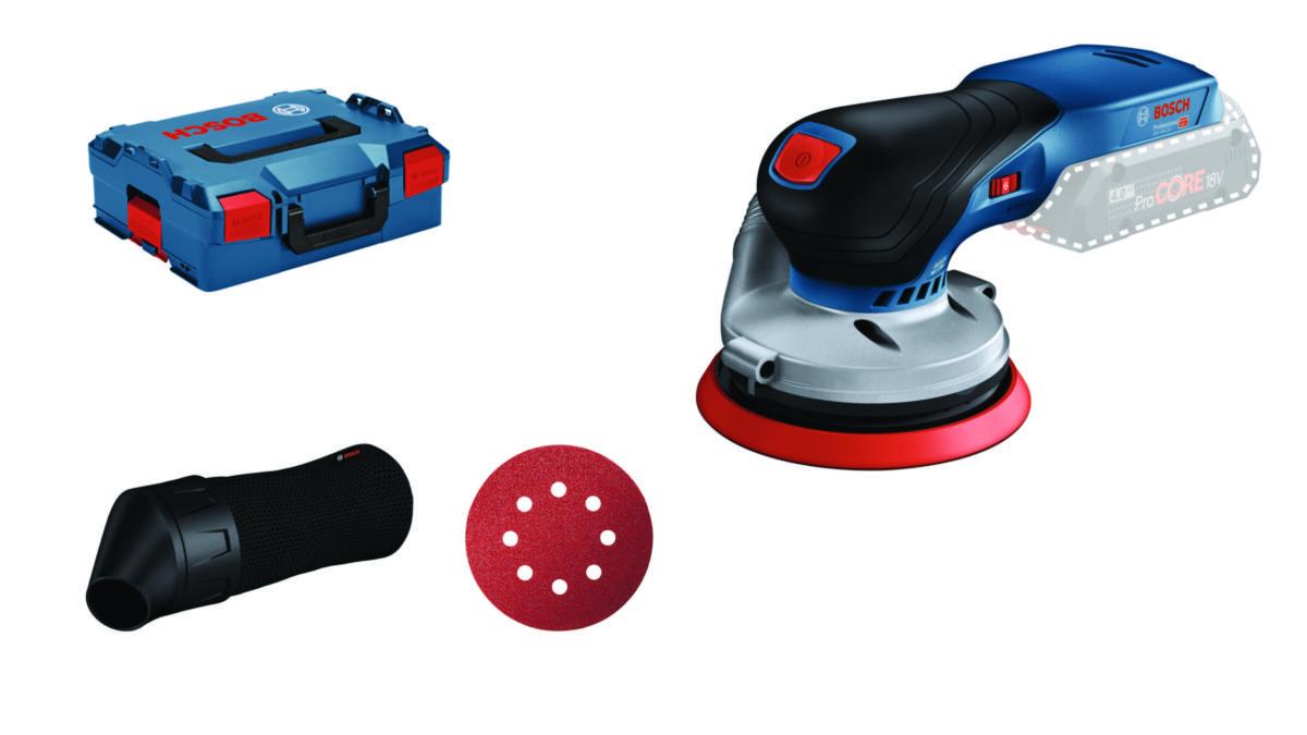 Excenterslipmaskin Bosch GEX 18V-125 SOLO - EXCENTERSLIP BOSCH GEX 18V-125 SOLO L-BOXX 125 MM 1,6 KG