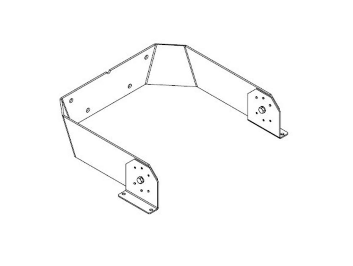 Väggfäste till Höghöjdsarmatur HB11/21 - VÄGGFÄSTE HIGHBAY 11/21 FÄSTBYGEL I GALVANISERAT STÅL