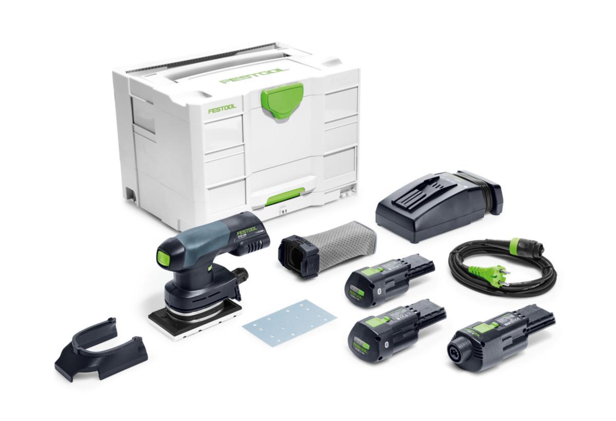 Planslip Festool RTSC 400 3,0 I-Set - PLANSLIP FESTOOL RTSC 400 S INKL BATT, LADDARE, NÄTADAPTER