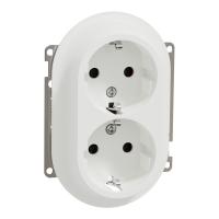 Wall outlet 2-way Center plate, Elko One