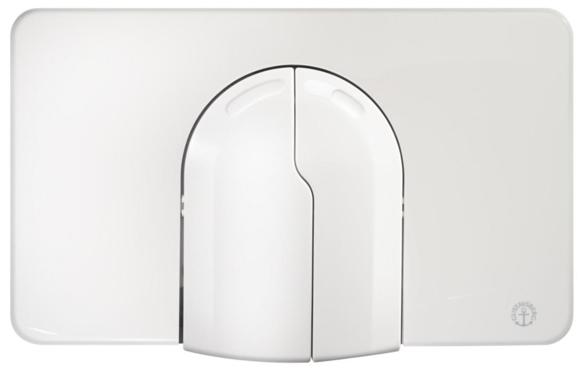Front panel for built-in fixture, Gustavsberg - GBG TRIOMONT WALLPLATE 2801 DUO WHITE