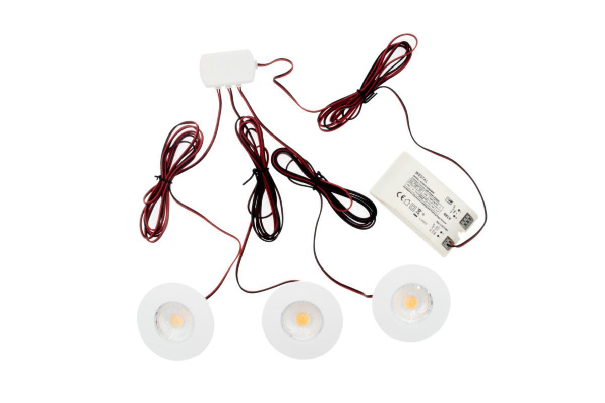 Downlight WLD M64 - DL WLD M64 3-KIT WHITE 3K