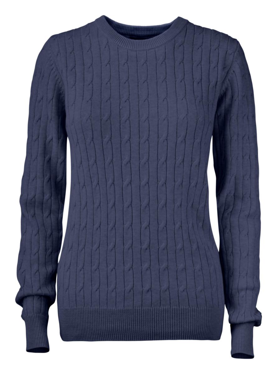 Sweatshirt Cutter & Buck 355403 - BLAKELY KNITTED SWEATER DAM MARINMELERAD M