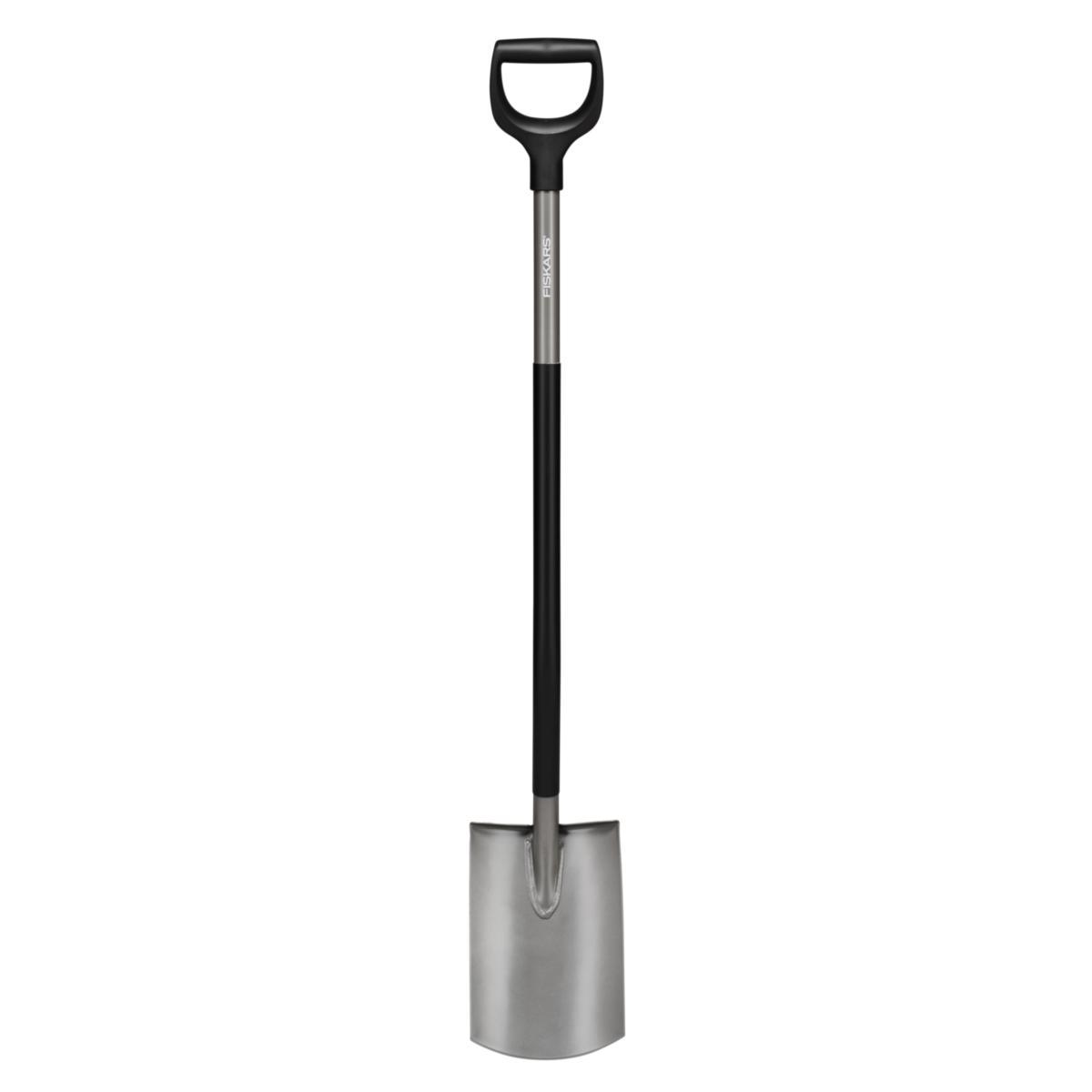 Shovel Fiskars Ergonomic™ Half-Round GREY - SPADE FISKARS ERGONOMIC HALFRUND GREY