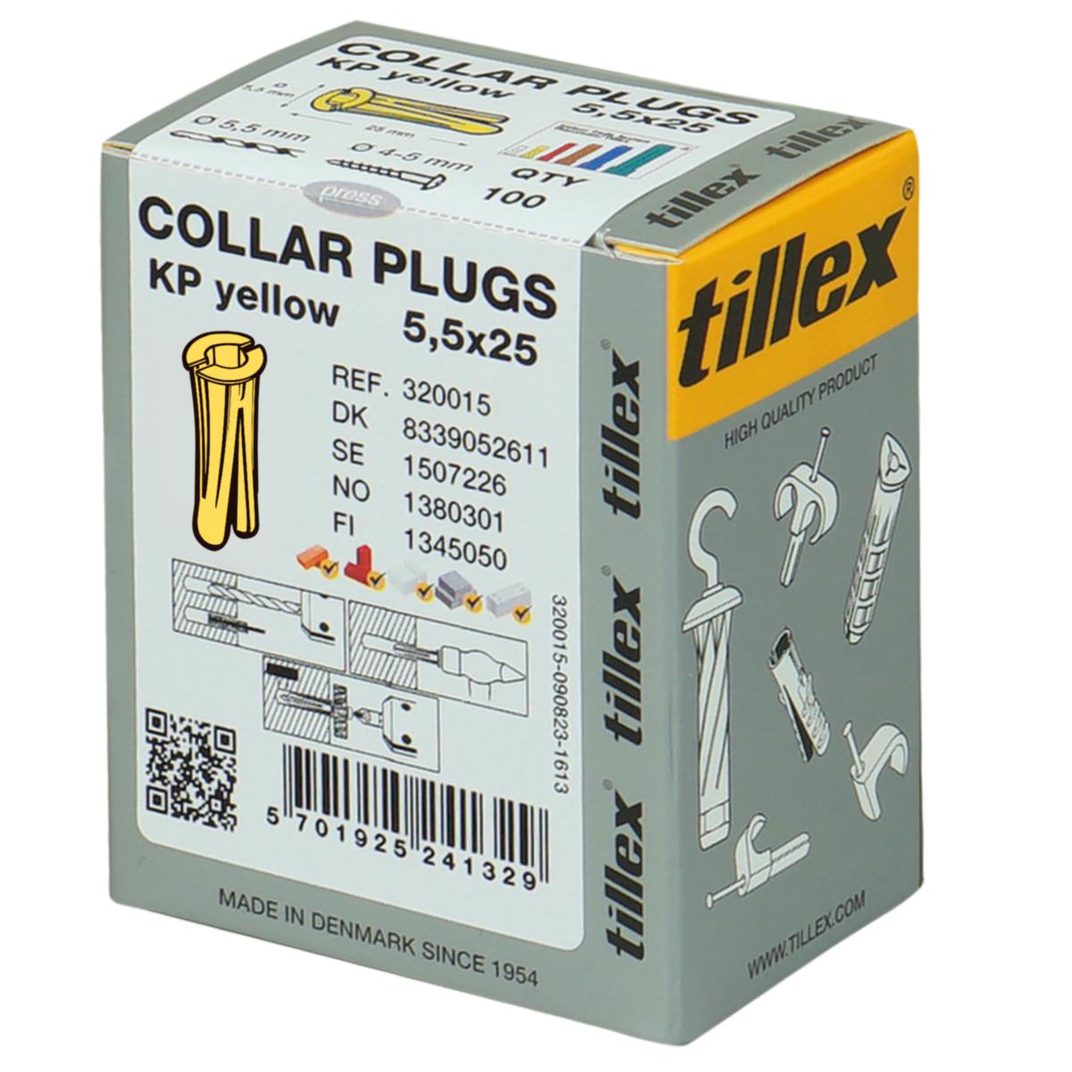Screw plug KP - PLUG YELLOW 5.5X25 KP YELLOW
