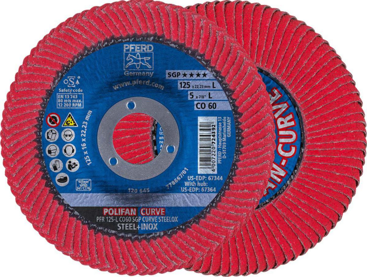 Lamellrondell PFERD Curve CO60 L - LAMELLRONDELL PFERD CURVE CO L PFR 125 CO 60 SGP-CURVE L