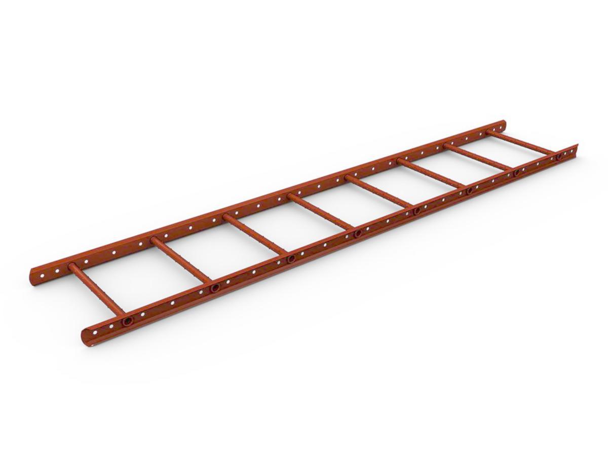 Roof-/Facade Ladder Weland Stål - ROOF/FACADE LADDER 2400X400MM T-RED (TST2440)