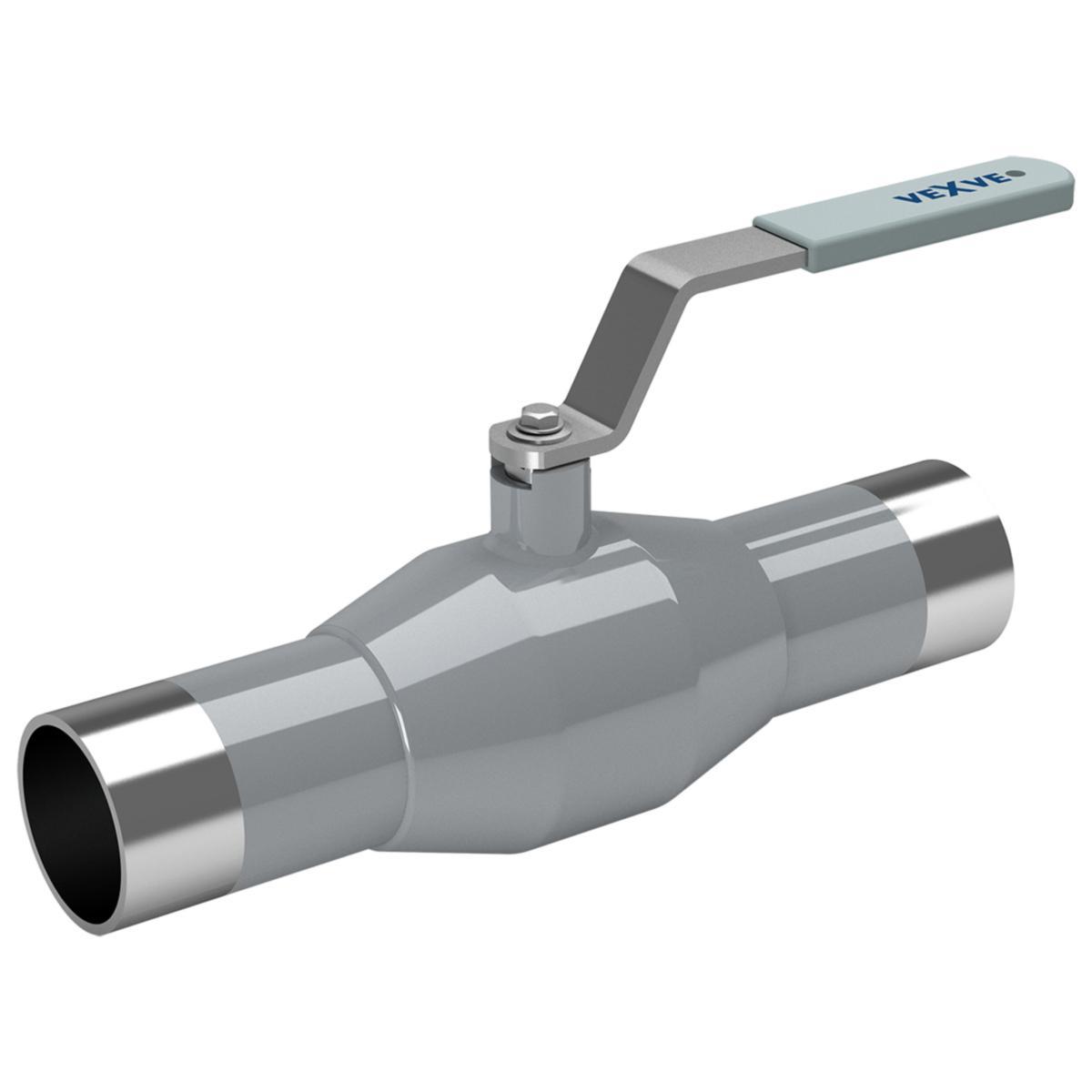 Fully welded ball valve, Vexve Series 230, stainless steel with weld ends, reduced flow design - STAINLESS STEEL BALL VALVE DN80 WELD/WELD PN25
