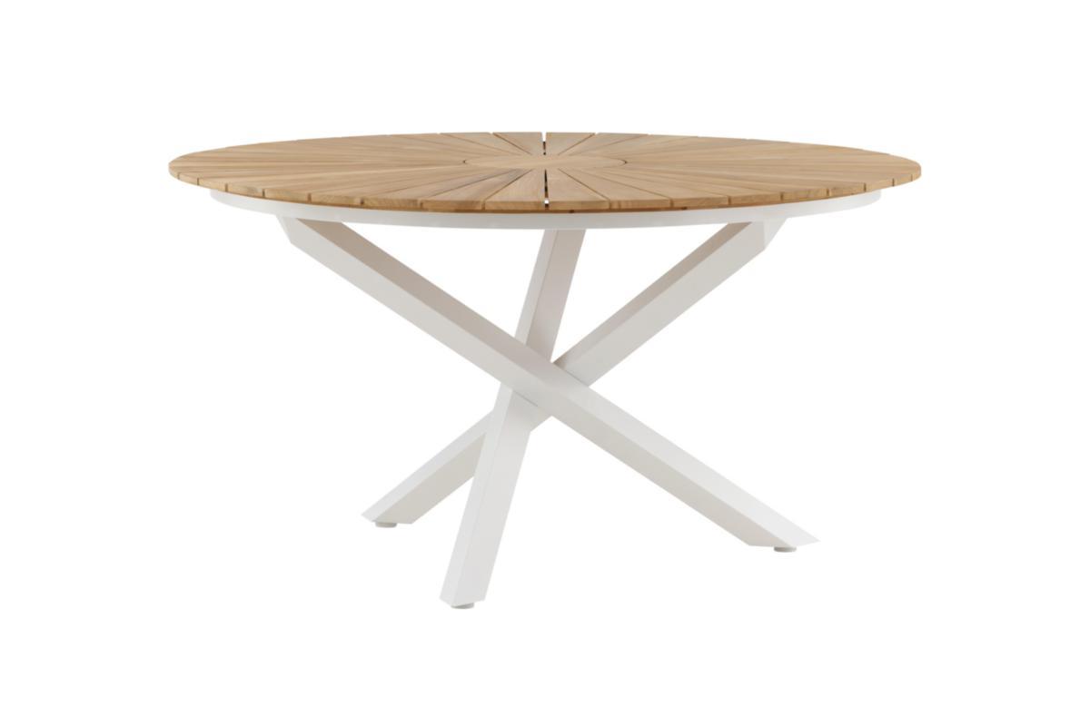 Matbord, runt, Mexico - MATBORD Ø 140 CM VIT/NATUR MEXICO VENTURE DESIGN