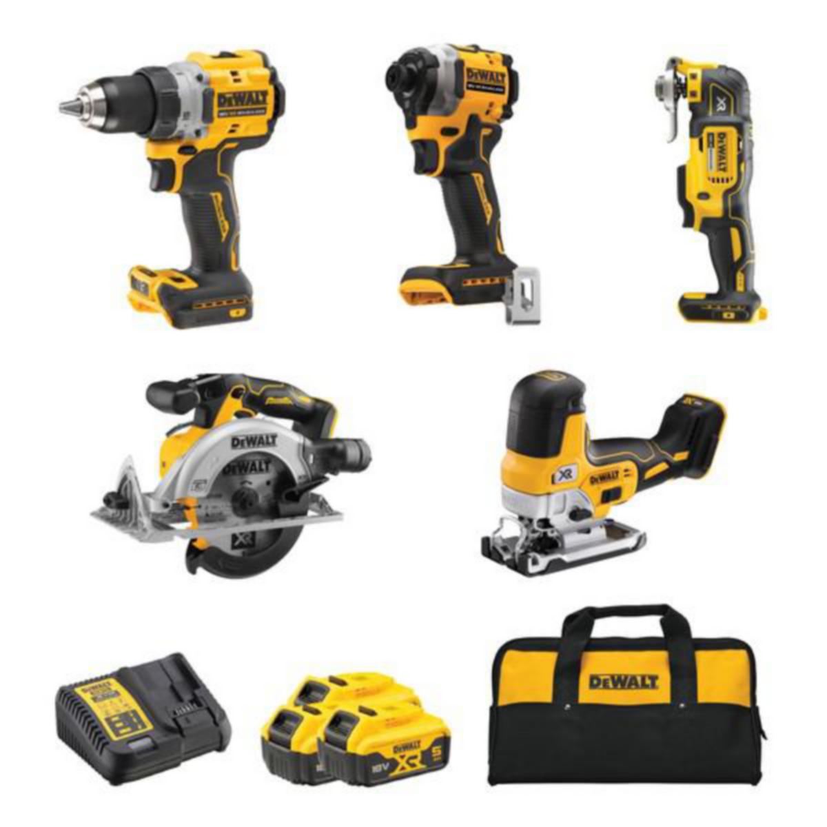 Kombikit DEWALT DCK502P3 - KOMBIKIT DEWALT DCK502P3-QW 18V XR BORSTLÖS 5 DELARS