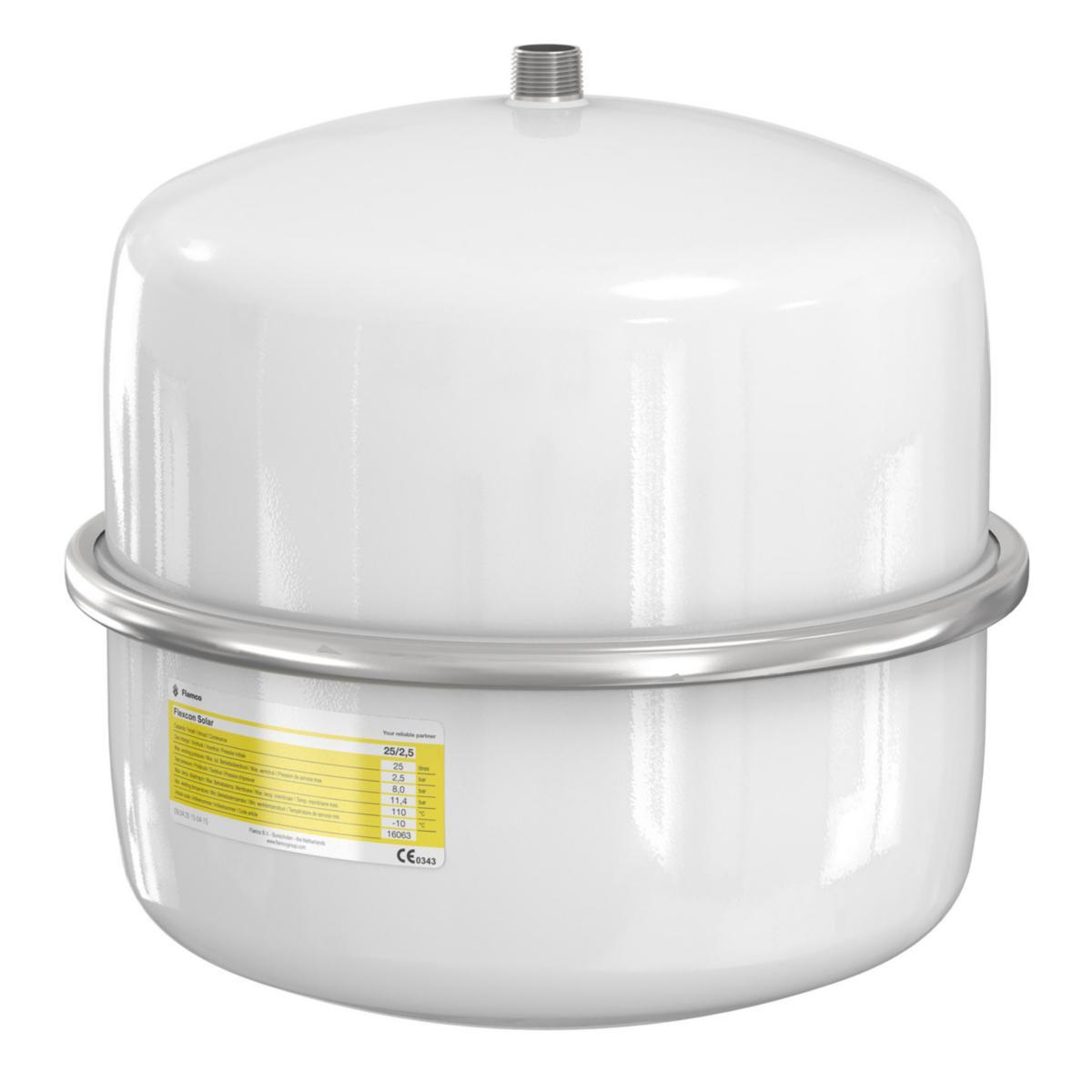 Expansion tank Flexcon Solar , Flamco - 25 L FLEXCON SOLAR VESSEL R20 359X328MM 8BAR 2.5BAR PREPRESS