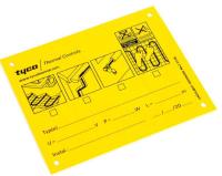 Accessory label for marking of heating cable