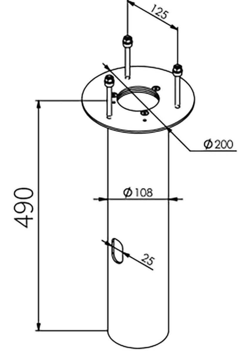 Adapter 1232 för betongfundament 108/xxx - ADAPTER BETONGFUNDAMENT 1232