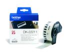 Etiketter Brother DK-22606/22211-22113 m plastfilm