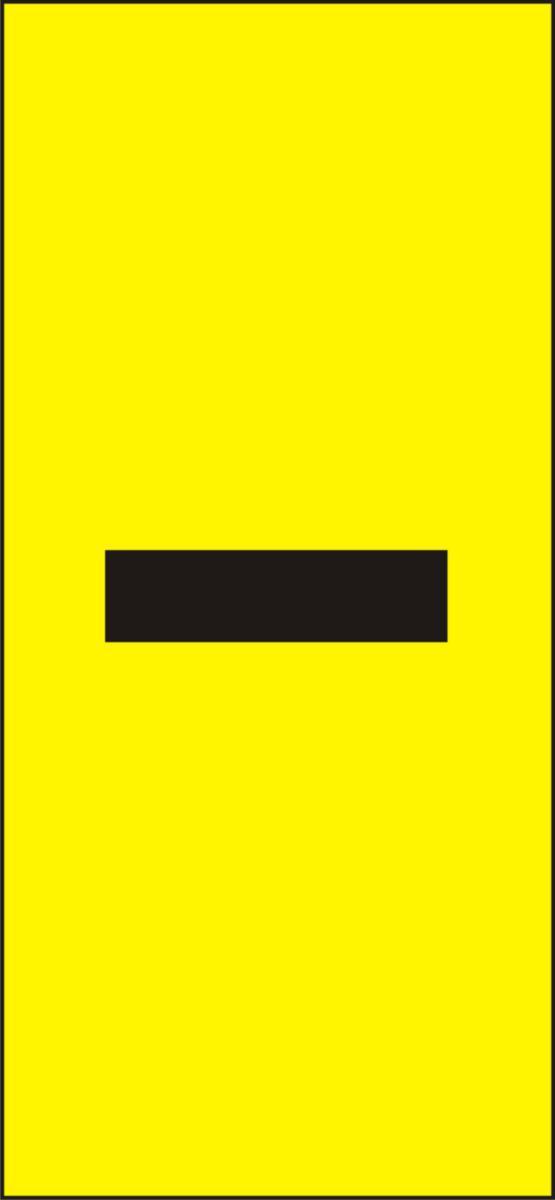 Labelling system H50, Other characters - MARK SYST H50 YELLOW -
