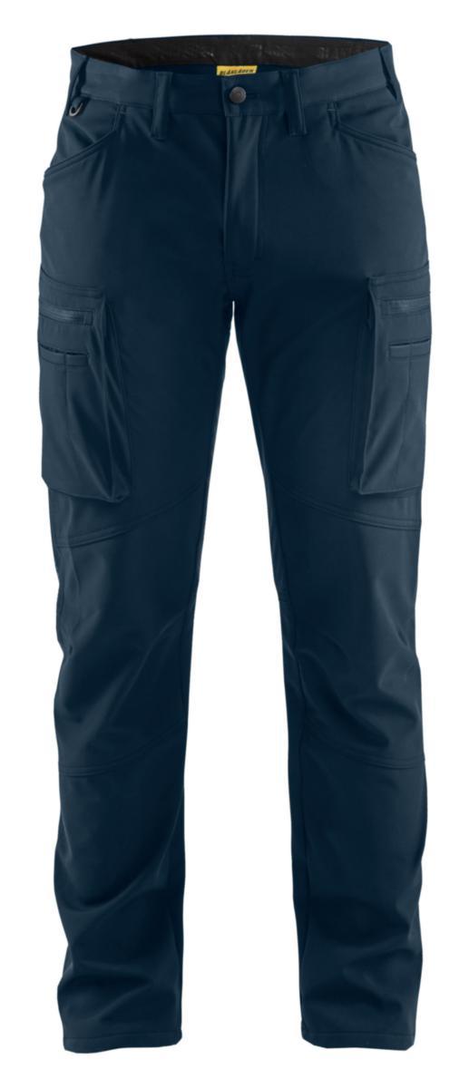 Softshellbyxa Blåkläder 1477-2513 - SOFTSHELLBYXA BLK 1477-2513 MARIN FODRAD STL D124