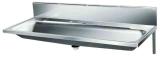 Stainless steel laundry troughs with brackets, splash plate, Intra