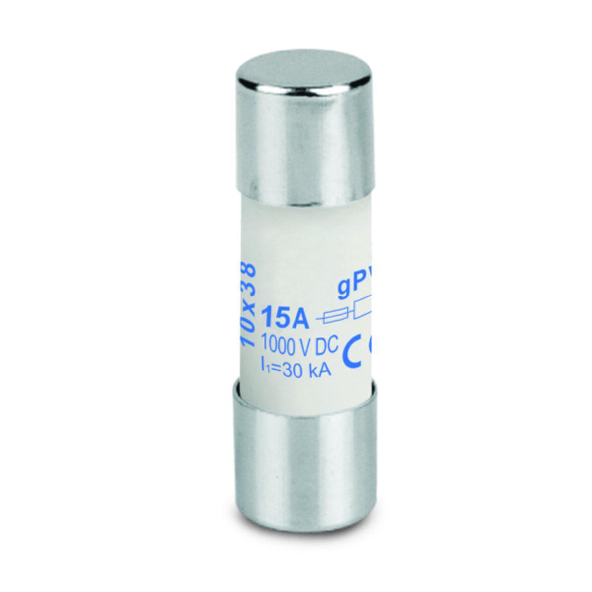 Säkring 10x38 mm 1000VDC gPV - SÄKR 15A 10X38MM 1000VDC GPV 2783250000