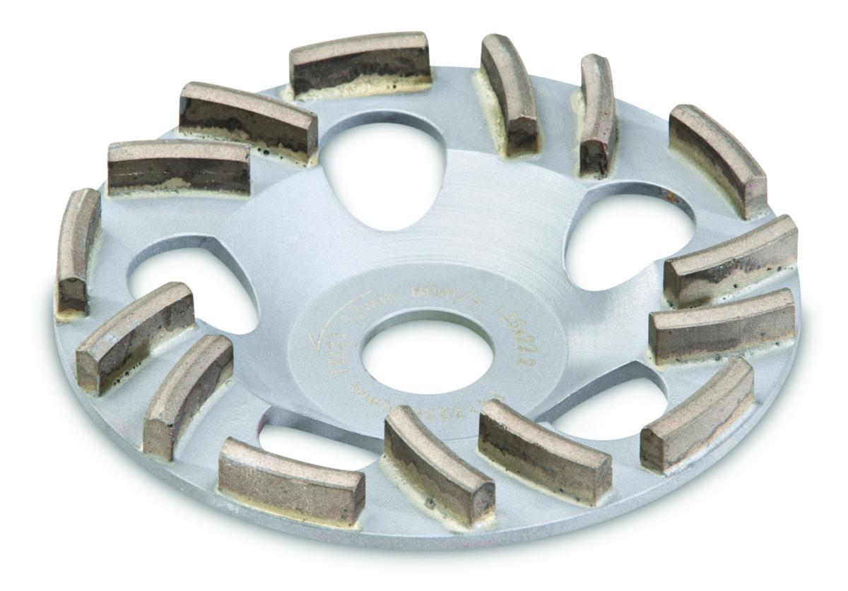 Diamantslipskål Flex Thermo-Jet - DIAMANTSLIPSKÅL FLEX 125MM THERMO-JET HÅRDLÖDD Ø22.23MM