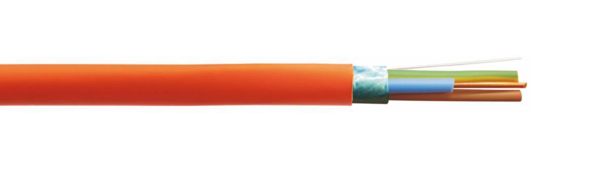 Installationskabel, skärmad, brandresistent Novosafe 450/750 V, Rutab - S(ST)-FE-180/PH90 3G1.5 T500
