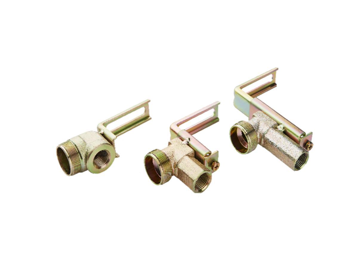 90º reducing bend for sprinkler hose, a-collection - M36 NPT 1/2" Non-Adjustable Re REDUCERING