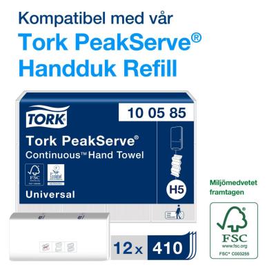 DISPENSER MINI TORK PEAKSERVE® MINI DISPENSER HANDD. H5 SVART