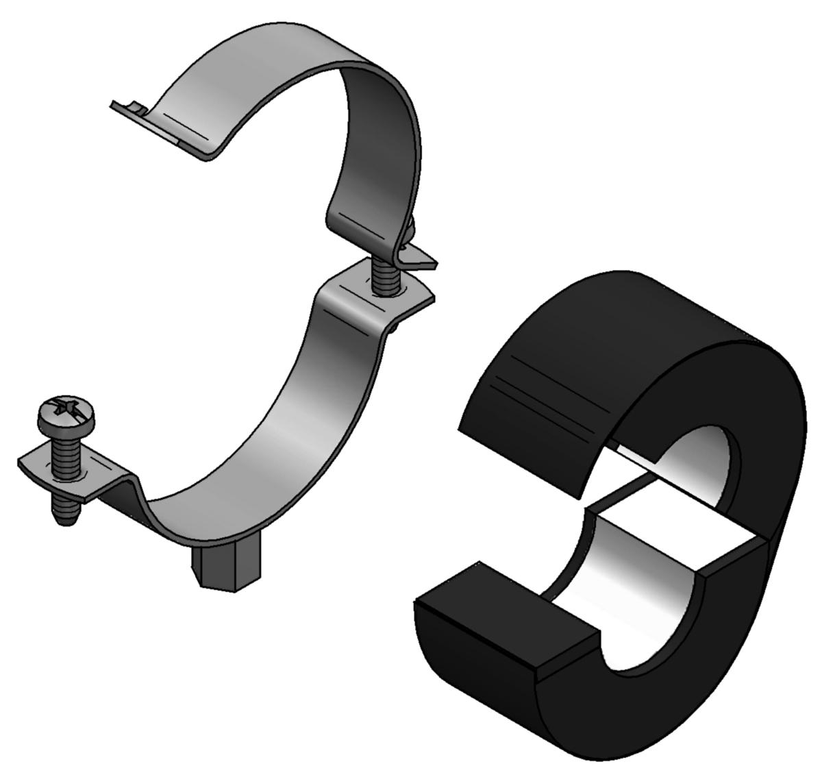 Cooling EF Husky Clip with 13 mm Insulation, MEFA - EF HUSKY 15/13MM M8/M10 ISOLATION CLAMP, MEFA