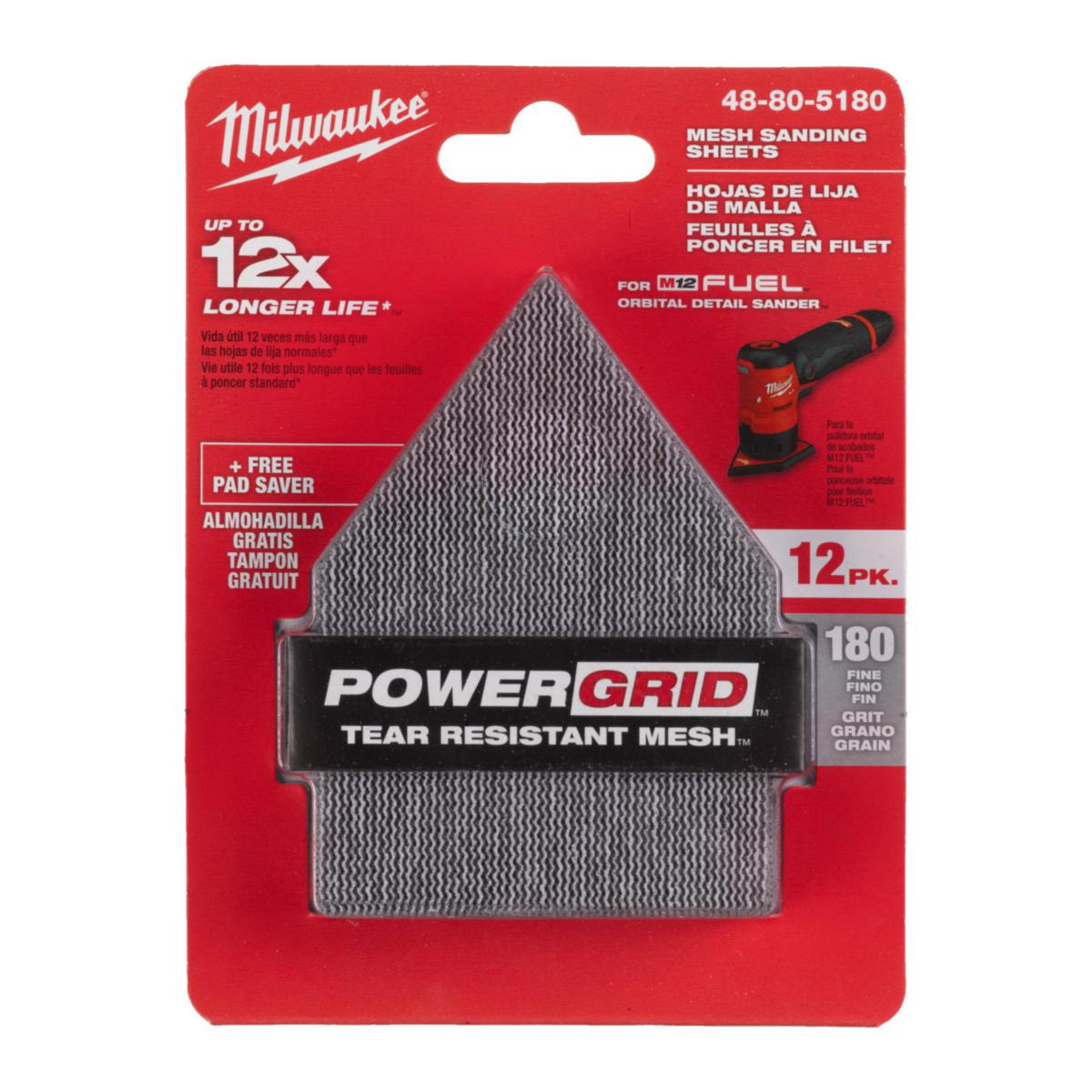 Mesh sheet Milwaukee M12 FDSS - MESH SHEET MILWAUKEE 67x92MM HL G180 13P
