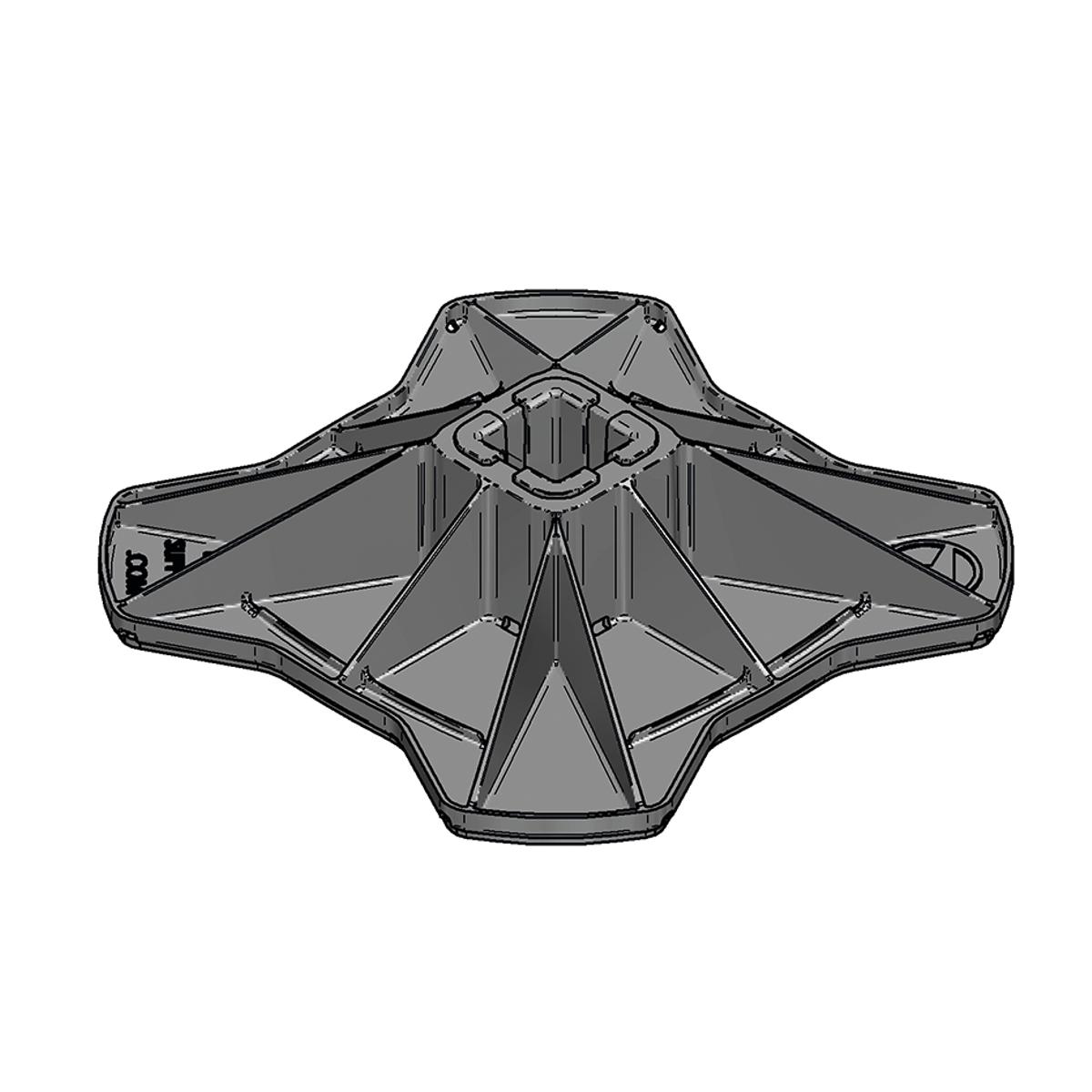 Load plate 330x330mm EF 45, Ergofast - Rooftop holder BIG FOOT
