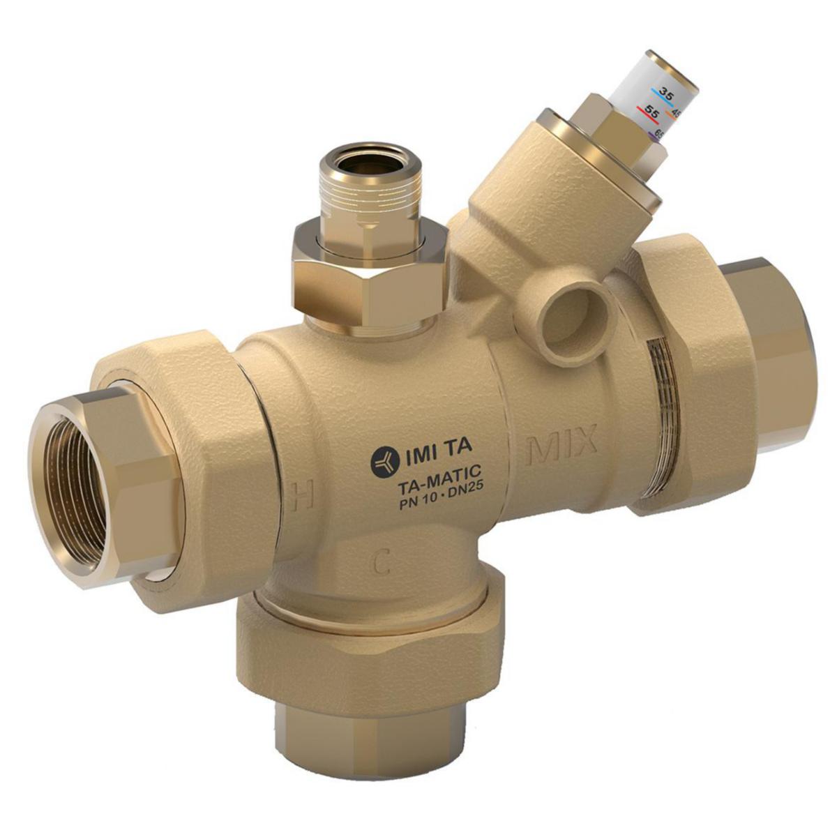 Mixing valve BLVent F, TA - TA MATIC MIXING VALVE DN 25 DN 25 TEMP 35-65 C MAX 500 KPA