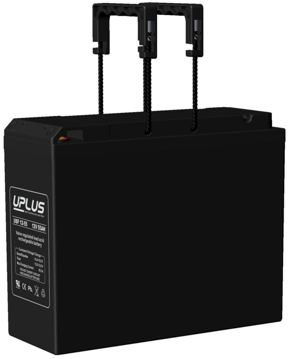 Batteri Uplus FT Vrla 12V 55Ah - BATTERI UPLUS VRLA 12V 55AH US12-55FT, 12 ÅR