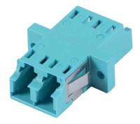 Mellanstycken LC duplex OM3 Aqua, Hexatronic