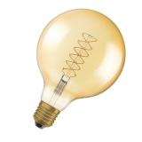 LED-lampa Vintage 1906, Glob, Guld, dimbar