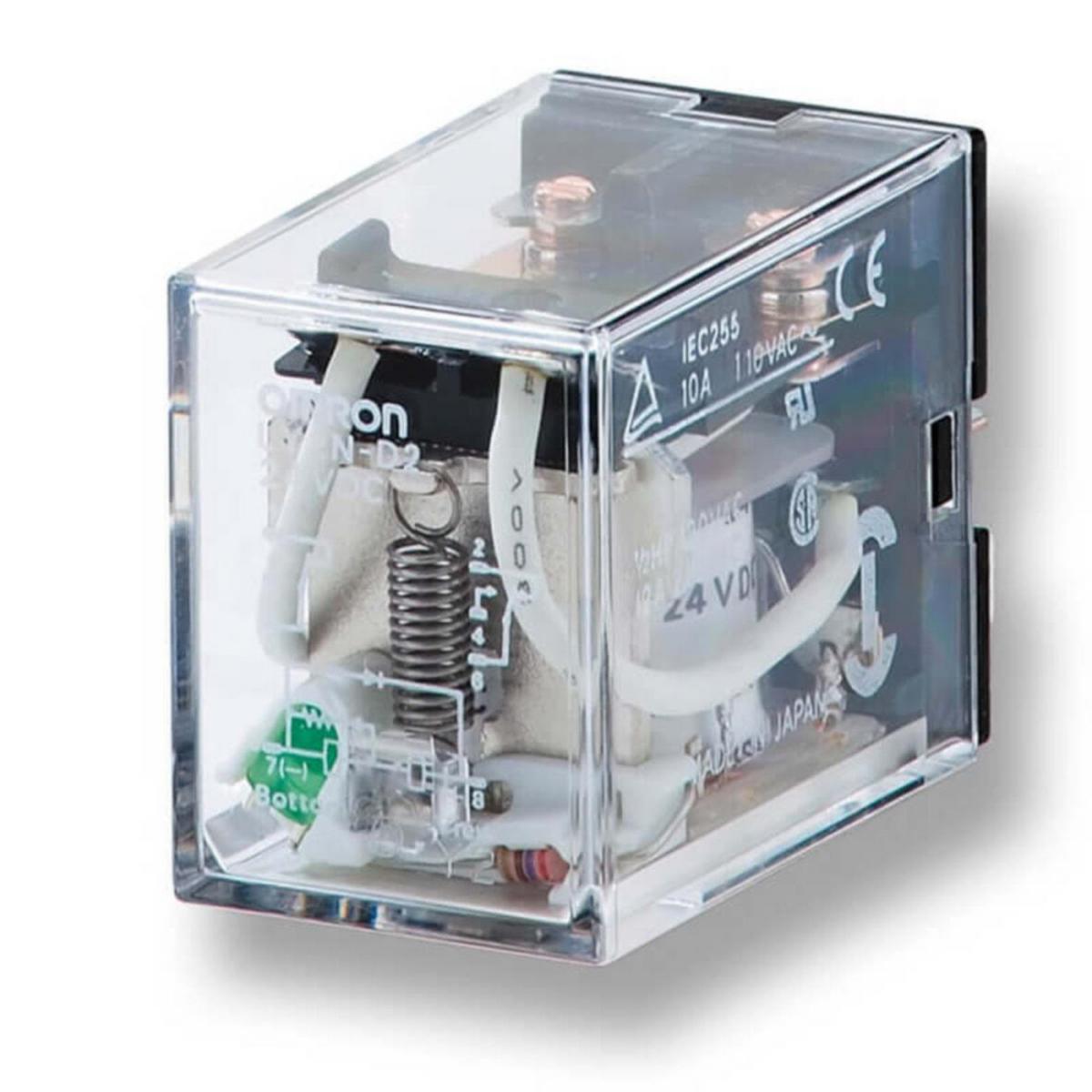 Relä LY - RELÄ 8PIN 10A 24VDC LY2 24VDC