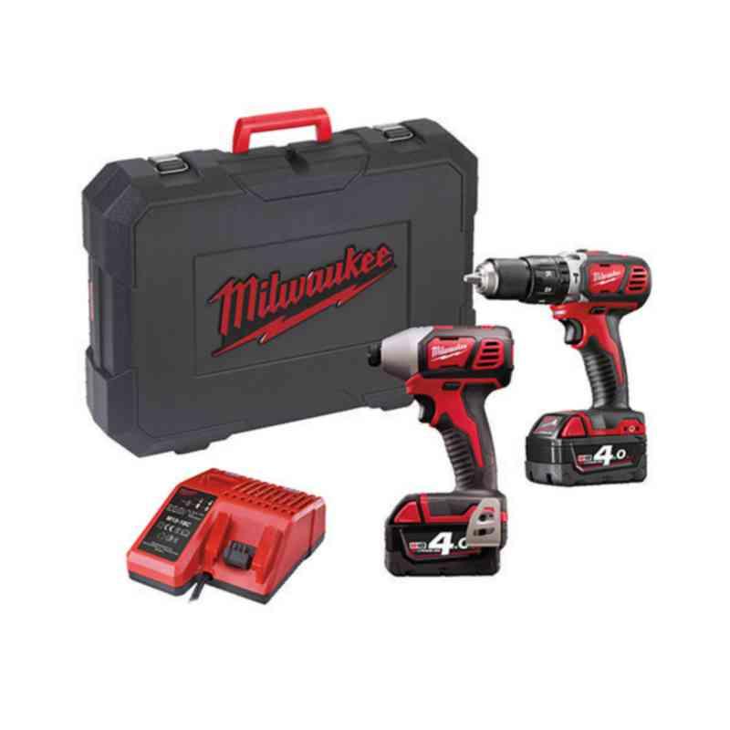 Kombikit Milwaukee M18 BPP2C-402C - KOMBIKIT MILWAUKEE M18 BPP2C M18 BPP2C-402C 18V 2X4,0AH