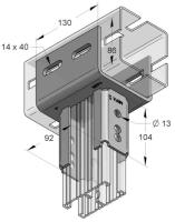 Montageadapter EF Centum-V Stex 45/90D, MEFA