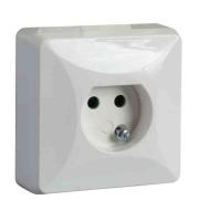 Lamp socket 1-way rectangular for surface-mounting