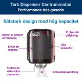 TORK DISPENSER CENTRUMMATAD M2 RÖD/SVART 659008