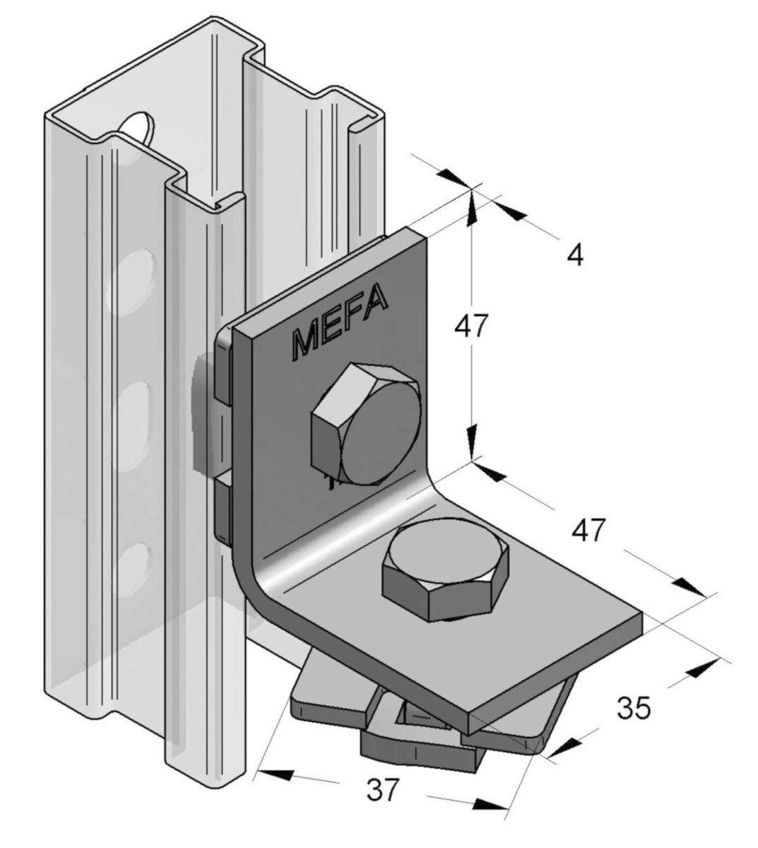 Mounting Bracket for EF Stex 35, MEFA - EF 35 UNIVERSAL HOLDER ERGOFAST