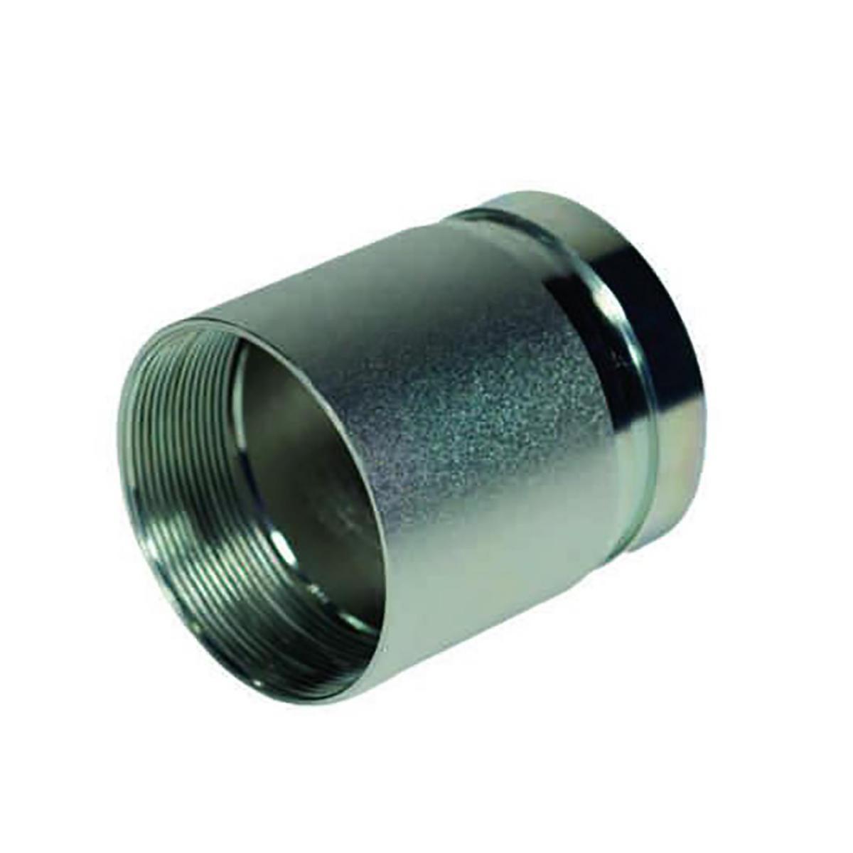 Nipple Threaded x Internal Thread Galvanized - Grooved galv female thread adp DN25-33.7 MM- L=75 MM